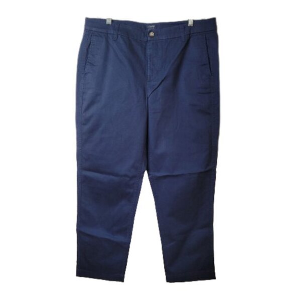 J. Crew High Rise Girlfriend Chino Pants Navy - Picture 4 of 12